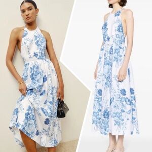 linen halter dress midi Beyond Yoga SoftWash Linen Halter Dress